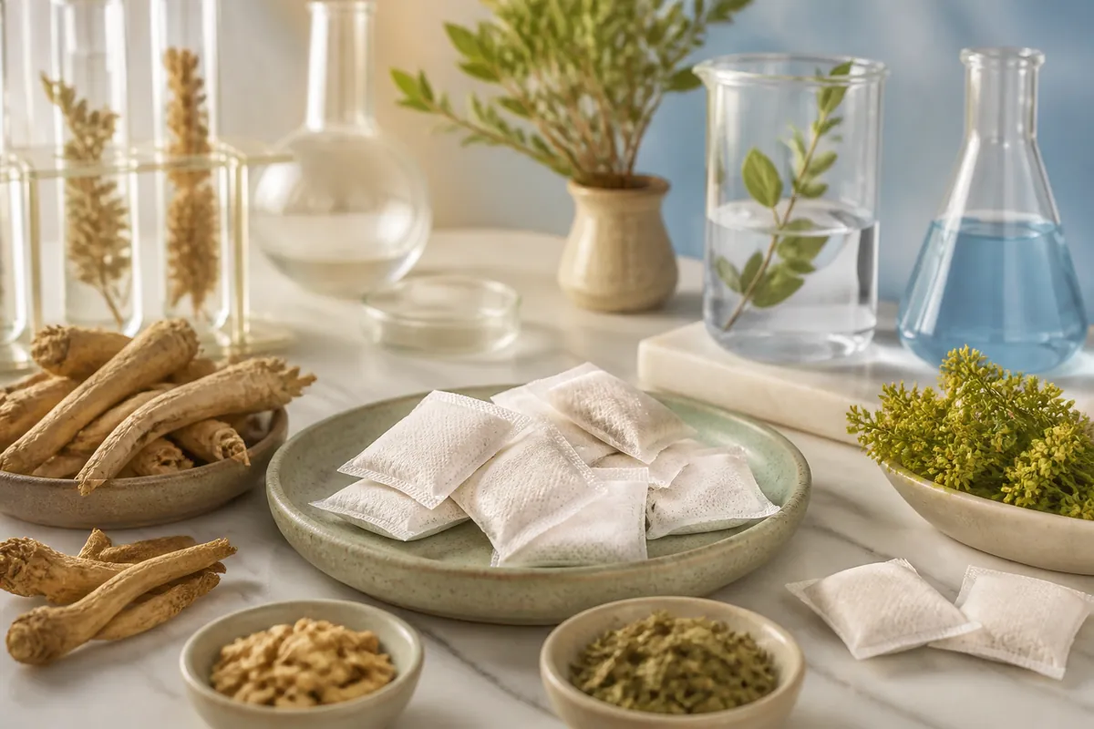 adaptogen and stress-relief oral pouch formulation