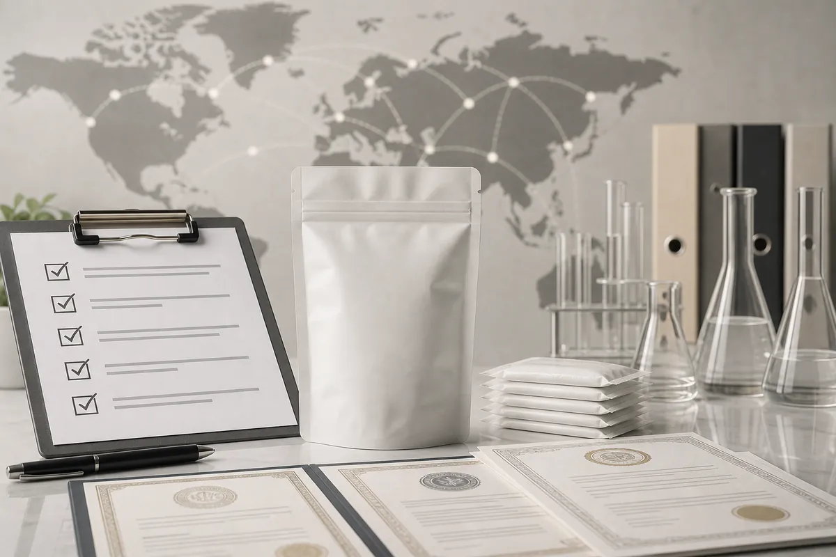 functional oral pouch certifications and quality documents