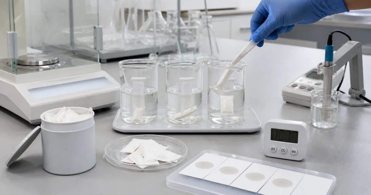 Low-drip caffeine pouch saliva uptake and pH testing