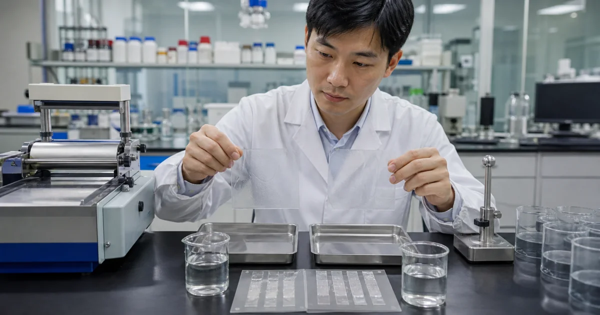 HPMC versus pullulan ODF polymer film comparison in a laboratory