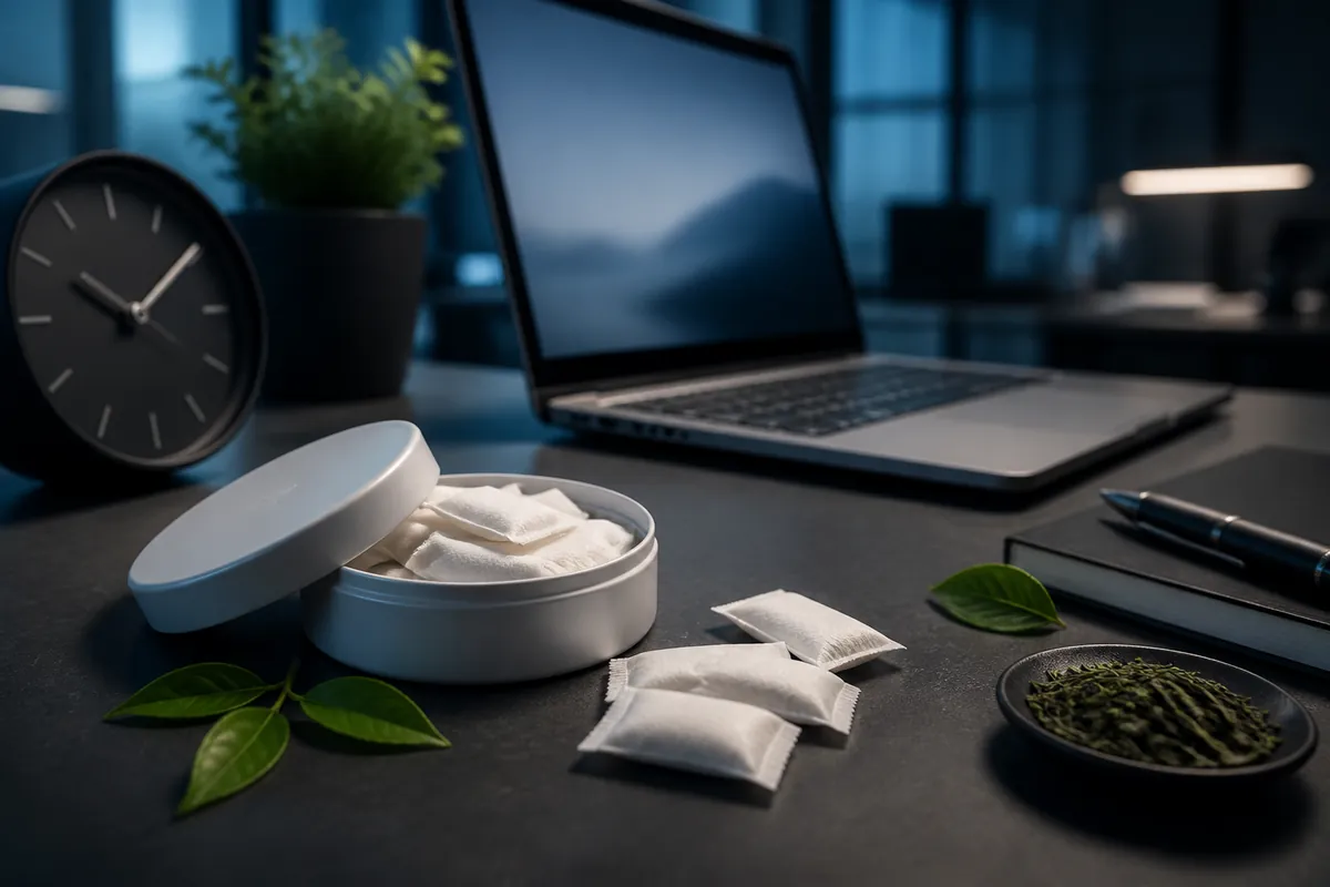 low-jitter caffeine pouches for long work hours