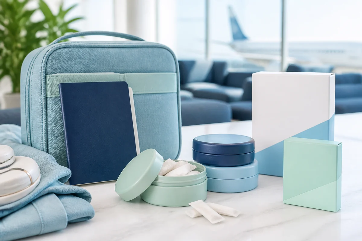 Mini travel nicotine-free oral pouches and wholesale packaging