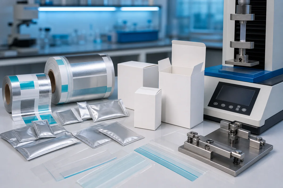 ODF sachet packaging laminate and seal testing
