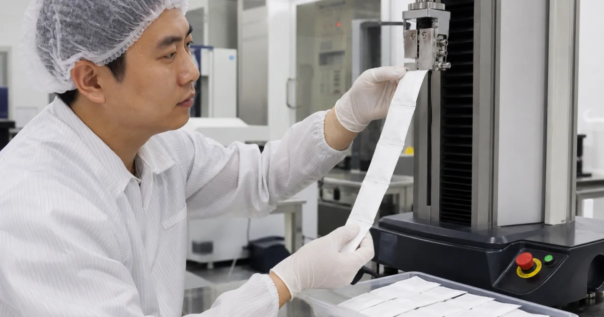 Oral pouch heat-seal validation and seam strength testing