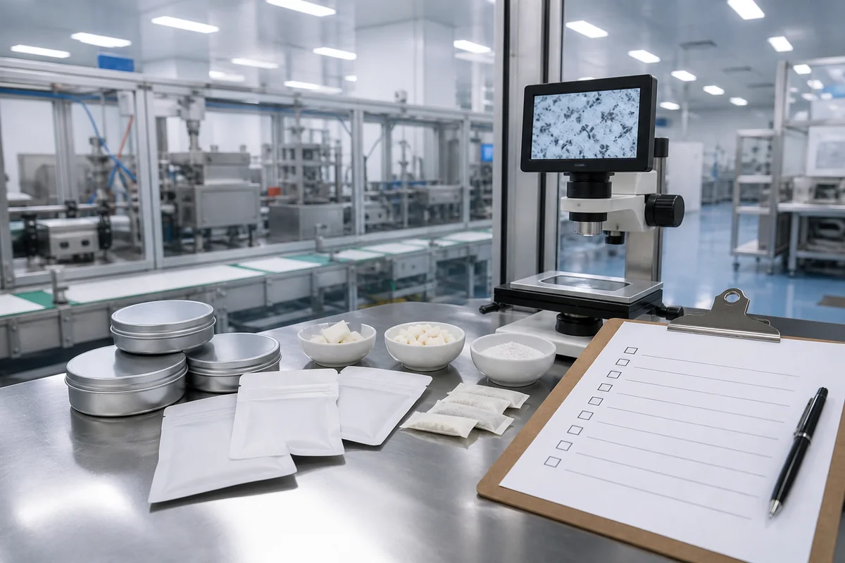 Oral pouch OEM factory audit and supplier inspection