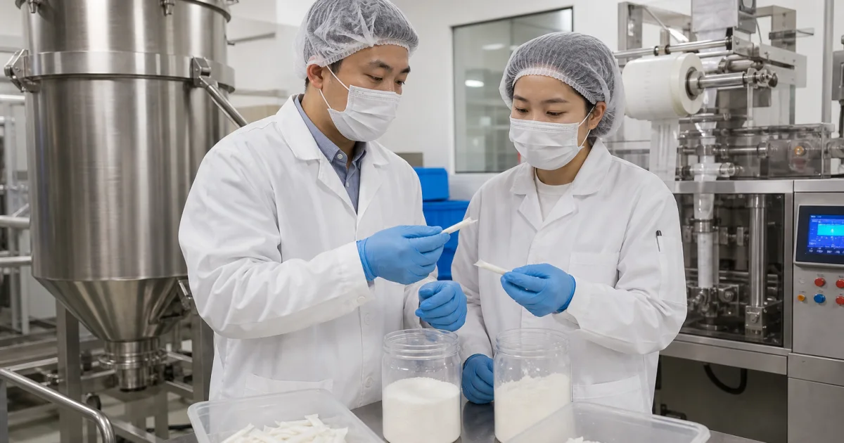Oral pouch pilot batch scale-up from laboratory mixing to filling