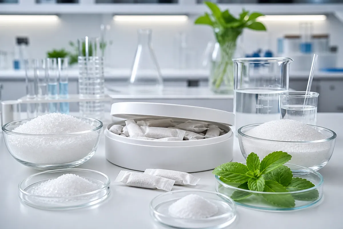sugar-free sweetener selection for functional oral pouches